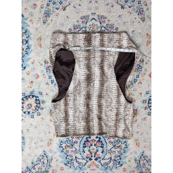 Karen Kane Soft Boho Lagenlook Faux Fur Open Front Asymmetrical Hem Vest Large - Picture 4 of 6